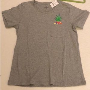 Jcrew pocket pineapple tee